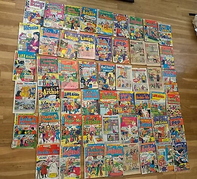 Buy Vintage Archie Series Mix Huge Lot 53 Comic Books Betty Veronica, Bikini Cover • 48.15£