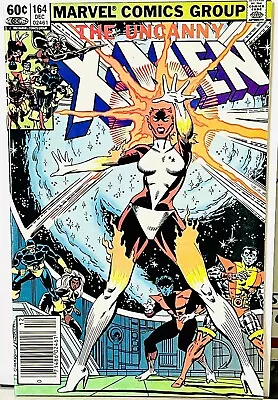 Buy Uncanny X-Men #164 Newsstand 1st Carol Danvers As Binary Marvel Comics 1982 • 15.53£
