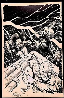 Buy Daredevil #176 By Frank Miller 11x17 FRAMED Original Art Poster Print Marvel Com • 46.55£