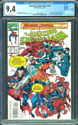Buy Amazing Spiderman #379 Marvel Comics 1993 Cgc 9.4 Graded! Maximum Carnage! Venom • 69.89£