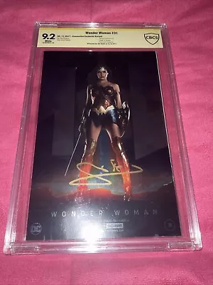 Buy Wonder Woman #31 Convention Exclusive Foil CBCS Signed By Actress Gal Gadot • 543.62£