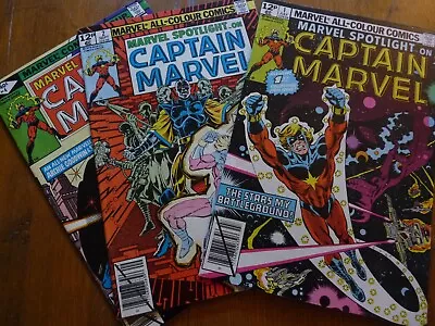 Buy Marvel Spotlight: Captain Marvel #1,2&4 (Marvel Comics – 1979) Moench/Broderick • 19.99£