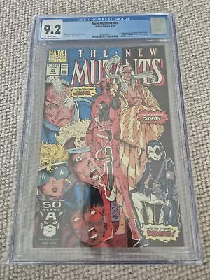 Buy New Mutants #98 CGC 9.2 1st Deadpool White Pages Marvel Comics  • 445£