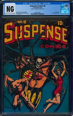 Buy Suspense Comics #8 ⭐ CGC NG COVERLESS ⭐ LB Cole Pre-Code Horror Continental 1945 • 695.06£