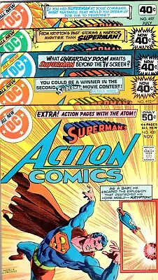 Buy ACTION COMICS 489 492 493 495 497   ROSS ANDRU & GARCIA-LOPEZ Covers!  VF+ (8.5) • 38.86£