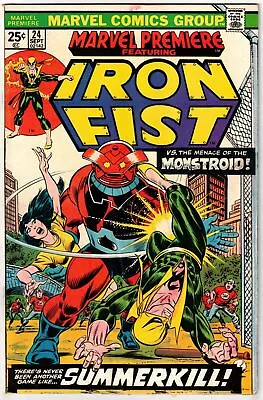 Buy Marvel Premiere #24 (1975)- Featuring Iron Fist- 1st App Princess Azir- G/vg • 6.22£