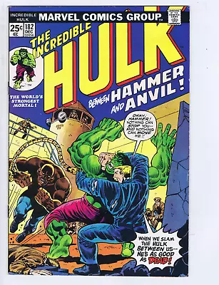 Buy Incredible Hulk #182 Marvel 1974 3rd Wolverine App.  Between Hammer And Anvil !  • 155.32£