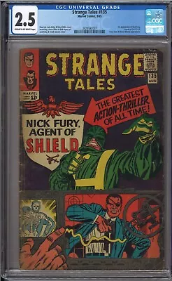 Buy Strange Tales #135 - CGC 2.5 - First Appearance Of Nick Fury Agent Of Shield • 108.72£