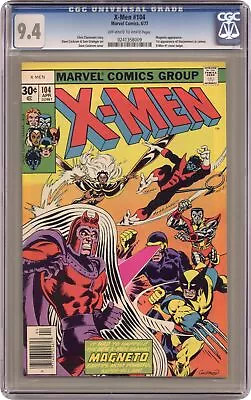 Buy Uncanny X-Men #104 CGC 9.4 1977 0241358009 1st App. Starjammers • 322.87£