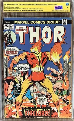 Buy Thor #225/graded 2.0/ 1st App. Firelord Bronze Age Key  Has Marvel Stamp 🤪 • 27.95£