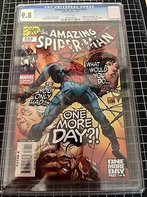 Buy Amazing Spider-Man #544 CGC 9.8 0003529003 White Pages One More Day (2007) • 139.79£