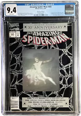 Buy Amazing Spider-Man 365 CGC 9.4 WH Newsstand 1st Appearance Spider-Man 2099 • 58.25£