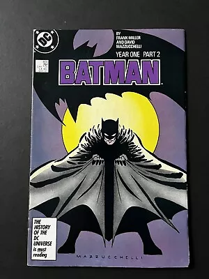 Buy Batman#405- 1987- DC-Year One-Part 2,-1st Falcone-Higher Grade-Frank Miiler-Art • 11.03£