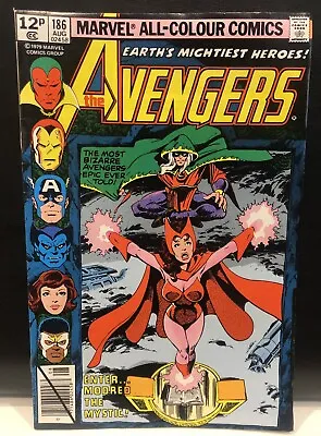 AVENGERS 186 Origin SCARLET WITCH & QUICKSILVER 1st MAGDA & CHTHON -  NEWSSTAND