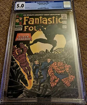 Buy Fantastic Four #52 CGC 5.0 - First Appearance Of Black Panther • 524.20£