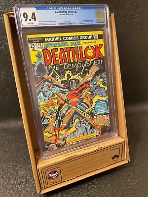 Buy Marvel Comics: Astonishing Tales #25 (1974) CGC 9.4 (Key: 1st Deathlok/G. Perez) • 345.59£