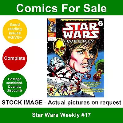 Buy Star Wars Weekly #17 Comic - VG/VG+ 31 May 1978 - Marvel UK • 3.49£