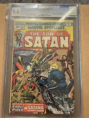 Buy Marvel Spotlight #22 CGC 9.6 Near Mint+ OW/WP 1975 Son Of Satan • 116.69£