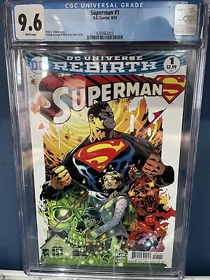 Buy Dc Universe Rebirth No.1 Son Of Superman Aug 2016 Gleason Cover Cgc Graded 9.6 • 74.99£