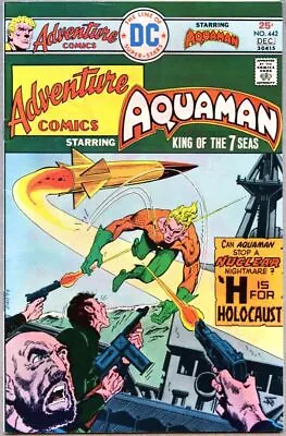 Buy Adventure Comics #442-1975 Fn 6.0 Aquaman Jim Aparo Vigilante   • 15.56£