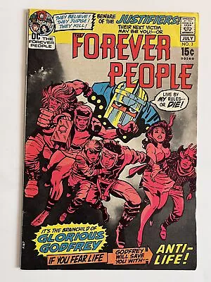 Buy Forever People #3 (1971) 1st App. Glorious Godfrey, 1st Team App. The Justifi... • 15.52£