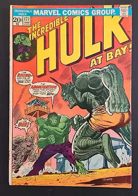 Buy INCREDIBLE HULK  171, January 1974 Rhino And Abomination Appearances ( Box A ) • 6.21£