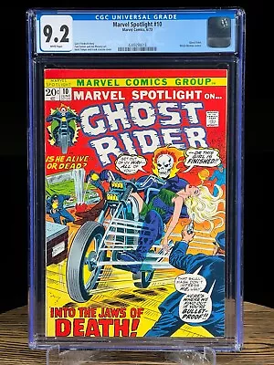 Buy MARVEL SPOTLIGHT #10 1973 CGC 9.2 GHOST RIDER Johnny Blaze 1st App Witch Woman • 170.85£