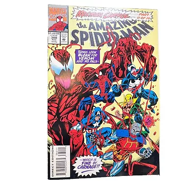 Buy Amazing Spider-Man #380 Marvel Comic Book 1993 Maximum Carnage Part 11 Of 14 • 23.29£