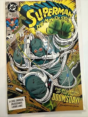 Buy Superman The Man Of Steel #18 1st Print.  1st Appearance Doomsday DC Comics  • 7.76£