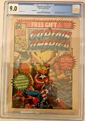 Buy Only 1 In The World Captain America Comic #2 Cgc 9.0 Free Gift Included Uk Ow-wp • 75£