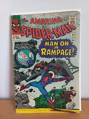 Buy Original The Amazing Spider-Man #32 1966 Comic Complete/Intact • 45£