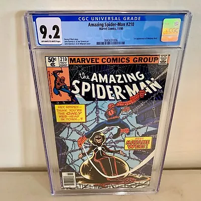 Buy Amazing Spider-Man #210 Madame Web CGC 9.2 WP  News Stand Edition • 256.28£