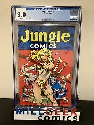 Buy Jungle Comics #1 (1988) CGC Graded 9.0 (VF/NM) White Pages, Dave Stevens Covers • 155.31£
