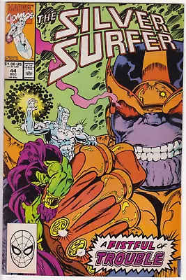 Buy Silver Surfer #44, Marvel Comics, 1990, FN 6.0 1st Infinity Gauntlet! Starlin • 23.30£