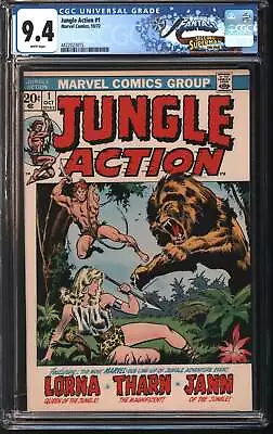 Buy Marvel Comics Jungle Action 1 10/72 FANTAST CGC 9.4 White Pages • 93.97£