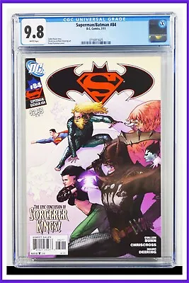 Buy Superman Batman #84 CGC Graded 9.8 DC July 2011 White Pages Comic Book • 97.08£