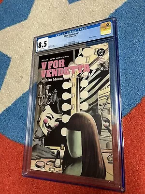 Buy V For Vendetta #1 Cgc 8.5 Vf+ W/p 1988 Dc Comics Wraparound Cover Alan Moore • 54.35£