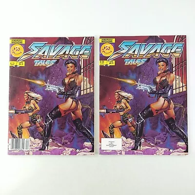 Buy Savage Tales #4 Newsstand + Direct Magazine Lot (1985 Marvel Comics) • 6.98£