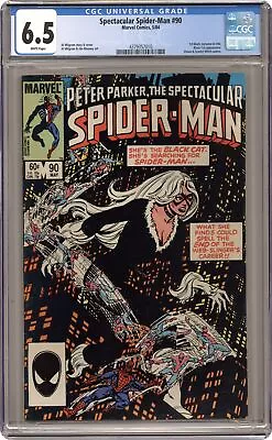 Buy Spectacular Spider-Man Peter Parker #90D CGC 6.5 1984 4379357010 • 47.37£