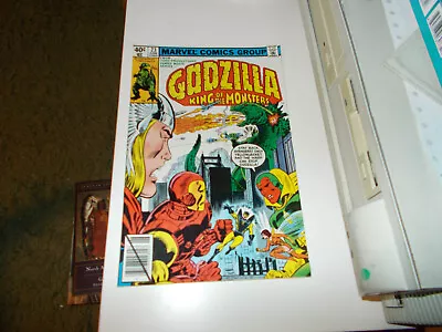 Buy Godzilla King Of The Monsters #23 Marvel 1979 40c Moench Avengers Fant. Four VFN • 27.95£