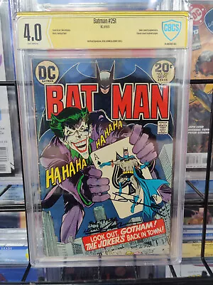 Buy Batman #251 (1973) - Cbcs Grade 4.0 - Joker Cover Signed Neal Adams Denn O'neil • 465.97£