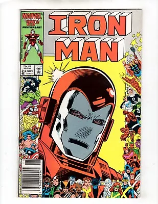 Buy Marvel Comics Iron Man Volume 1 Book #212 25th Anniversary Newsstand Edition VF+ • 3.49£