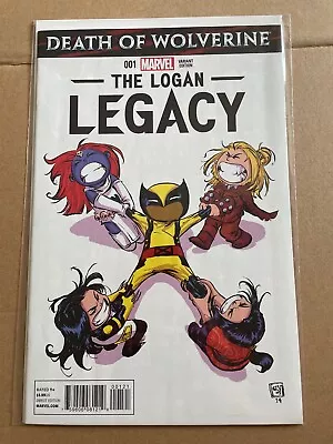 Buy Marvel Death Of Wolverine - The Logan Legacy No. 1 Skottie Young Cover • 5£