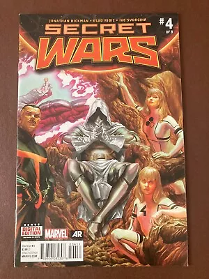 Buy Secret Wars #4 Regular 1st Edition Marvel Event 2015 Jonathan Hickman Esad Ribic • 2.95£