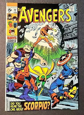 Buy The Avengers #72 1st Zodiac Cartel (1970) • 21.75£