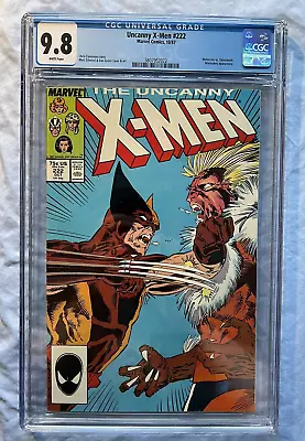 Buy X-Men 222 CGC 9.8 Wolverine Vs. Sabretooth Iconic Cover NM+/M 1987 • 77.65£