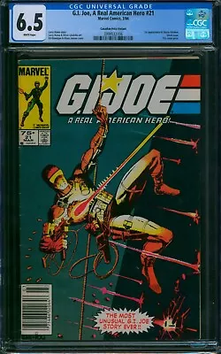 Buy G.i. Joe A Real American Hero 21 ⭐ 75 Cent Canadian Price Variant ⭐ Cgc 6.5 1984 • 213.57£