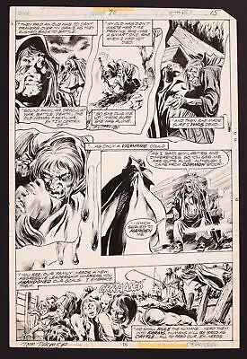Buy Original Art From Tomb Of Dracula #70 (1979) Pg 15 By Gene Colan & Tom Palmer • 1,594.90£