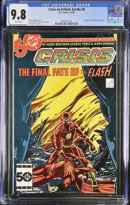 Buy Crisis On Infinite Earths #8 - D.C. Comics 1985 CGC 9.8   Death   Of The Flash ( • 69.12£