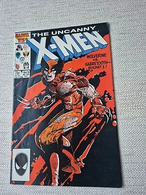 Buy Uncanny X-Men #212 - (1986) Marvel Comics- 1st Wolverine Vs Sabretooth • 9.75£